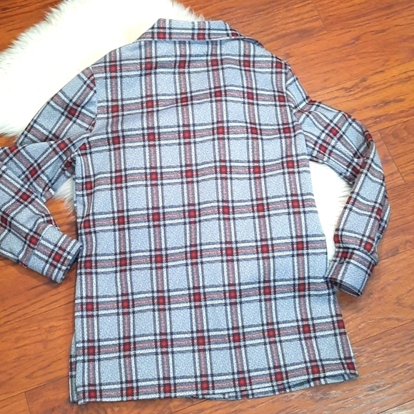 Vintage Button Front Plaid Schacket - Picture 2 of 6